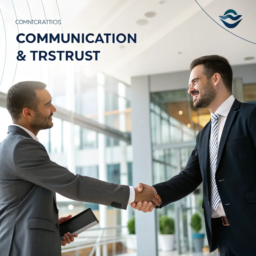 An elegant illustration symbolizing professional communication